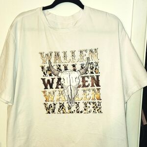 White Wallen County Cowboy Fall Skull Tee shirt 3x